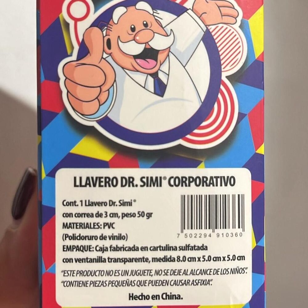 Dr. Simi White and Blue Collectible Keychain - Picture 3 of 8
